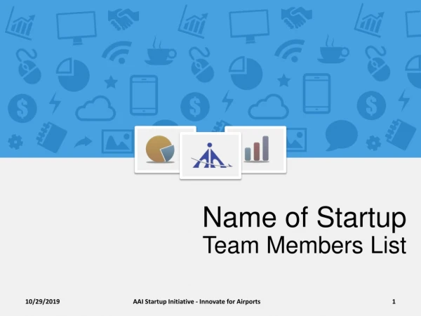 Name of Startup Team Members List