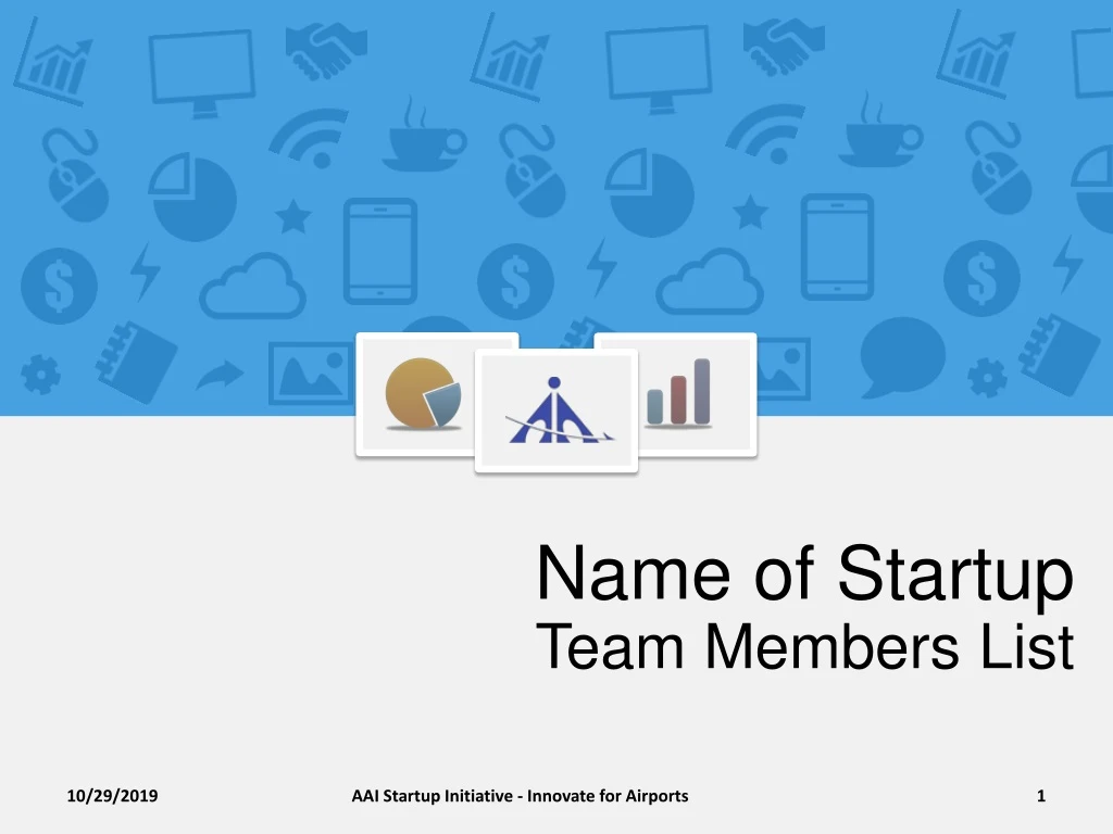name of startup team members list