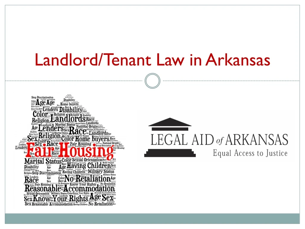 landlord tenant law in arkansas