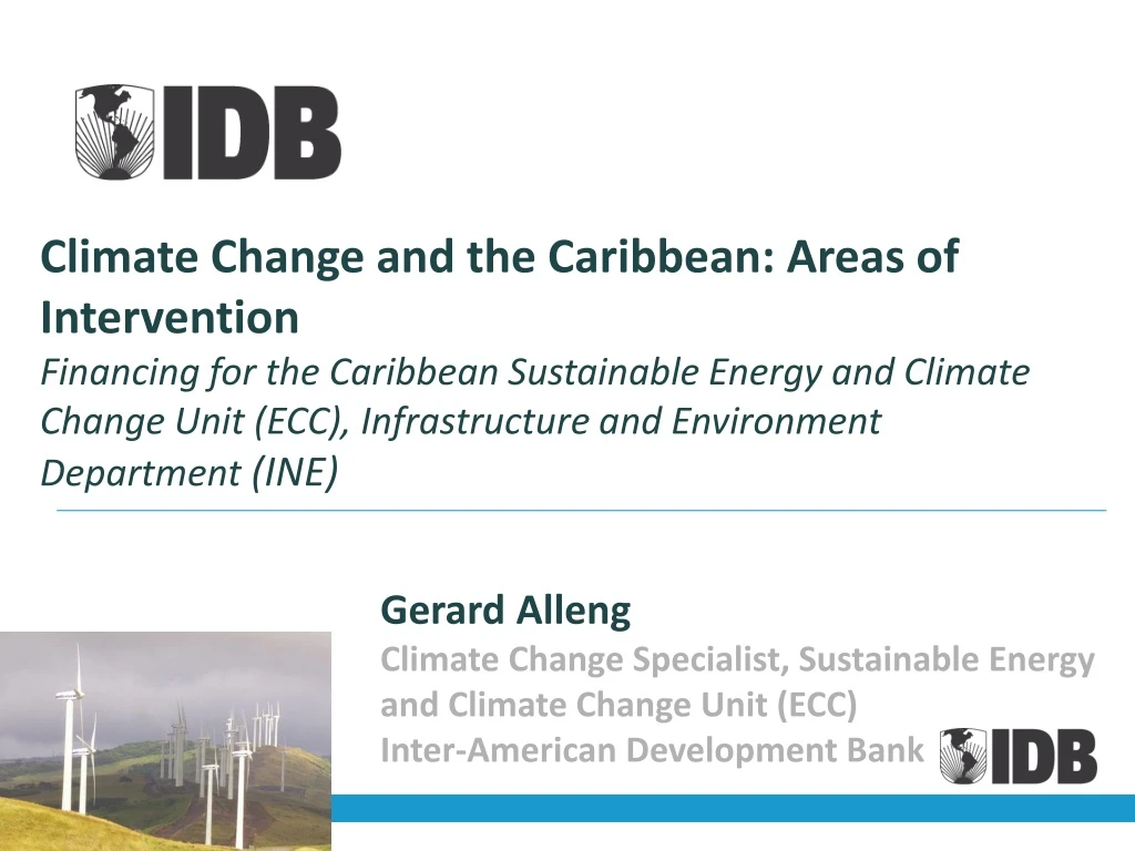 climate change and the caribbean areas