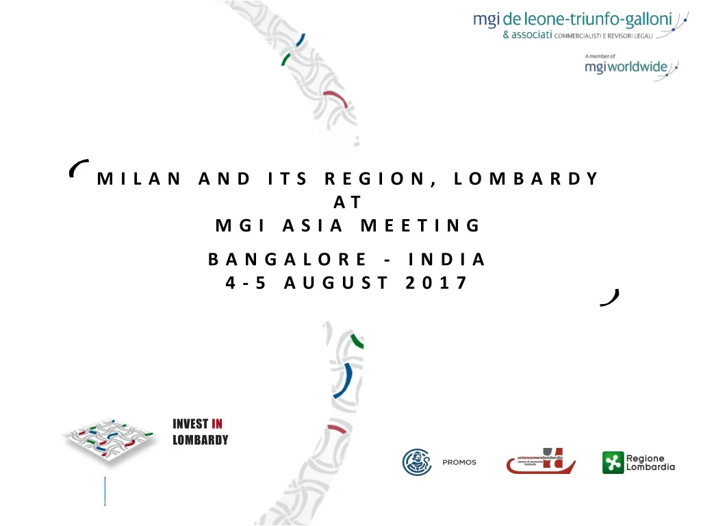milan and its region lombardy at mgi asia meeting