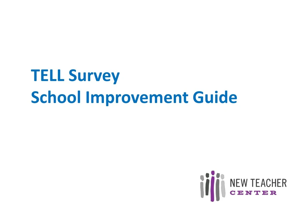 tell survey school improvement guide