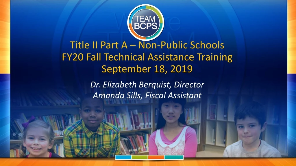 title ii part a non public schools fy20 fall technical assistance training september 18 2019