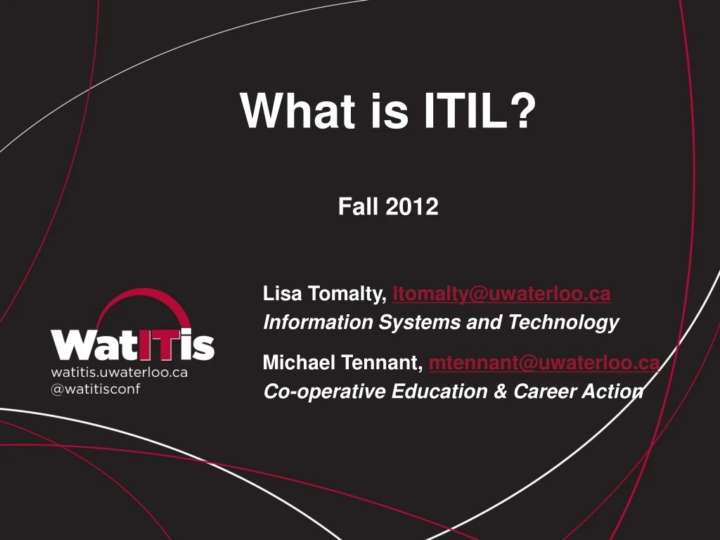 what is itil fall 2012