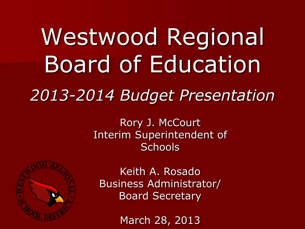westwood regional board of education