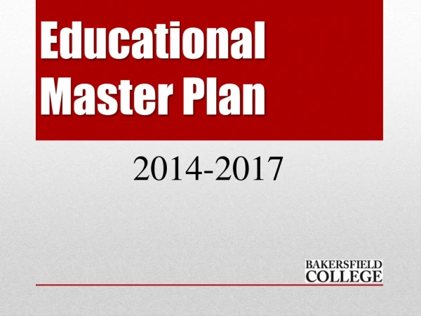Educational Master Plan