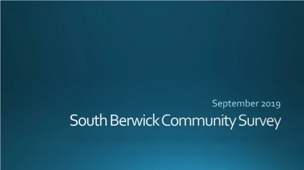 South Berwick Community Survey