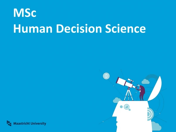 MSc Human Decision Science