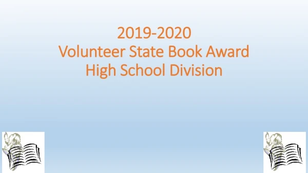 2019-2020 Volunteer State Book Award High School Division