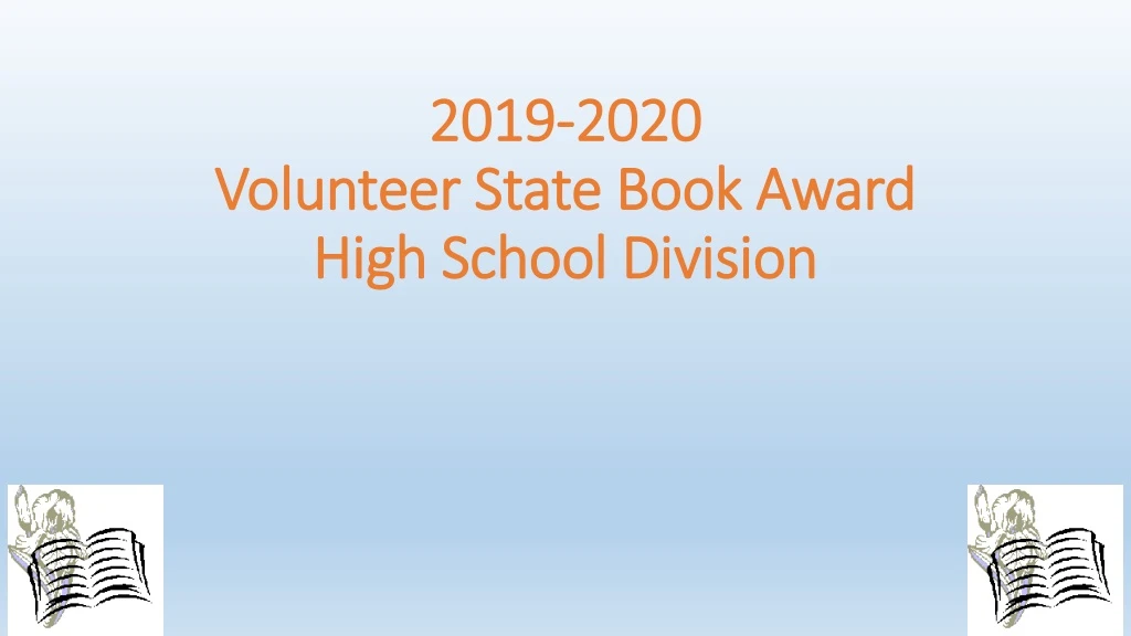 2019 2020 volunteer state book award high school division