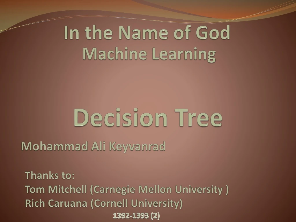 decision tree