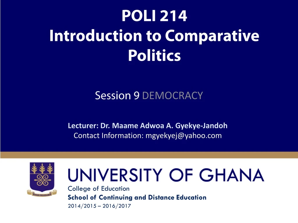 poli 214 introduction to comparative politics