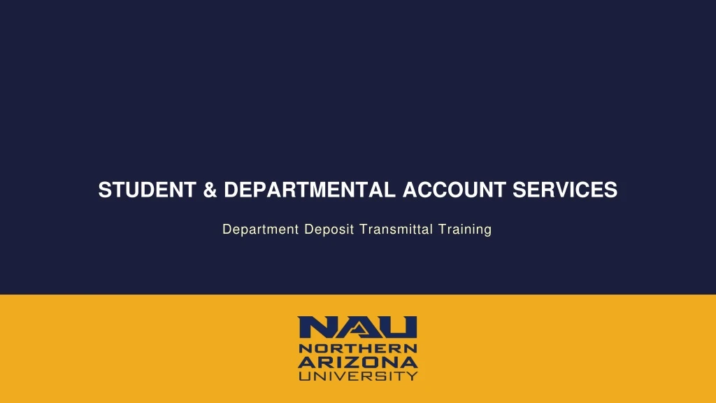 student departmental account services