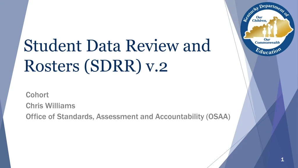 student data review and rosters sdrr v 2