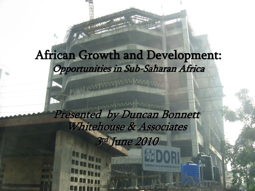 african growth and development opportunities