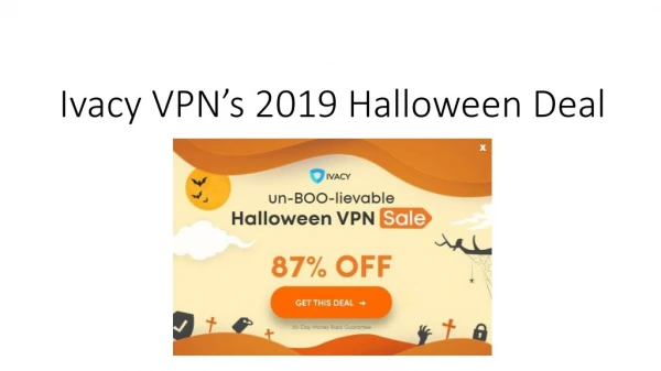 Halloween Deal 2019
