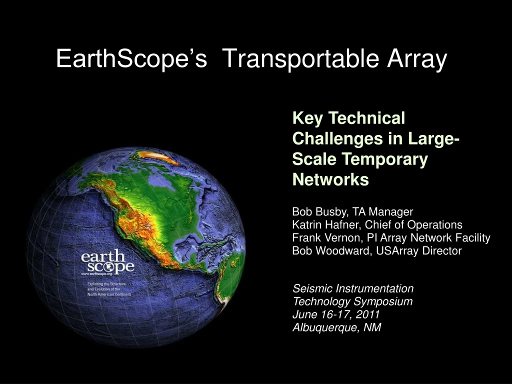 earthscope s transportable array