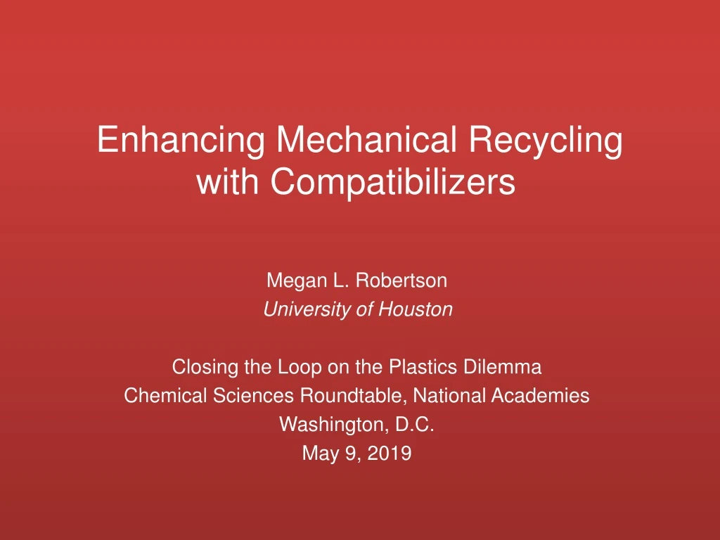 enhancing mechanical recycling with compatibilizers