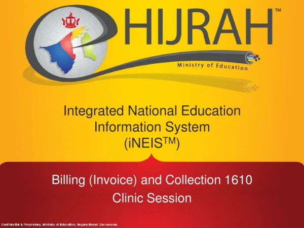 Integrated National Education Information System ( iNEIS TM )