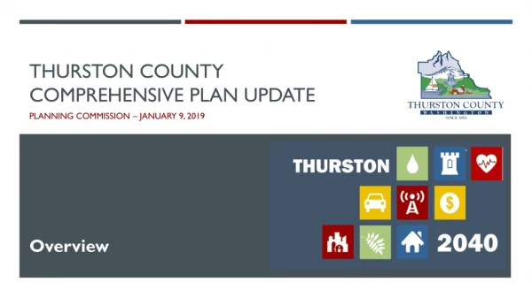 Thurston County Comprehensive Plan Update