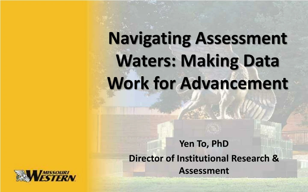 navigating assessment waters making data work for advancement