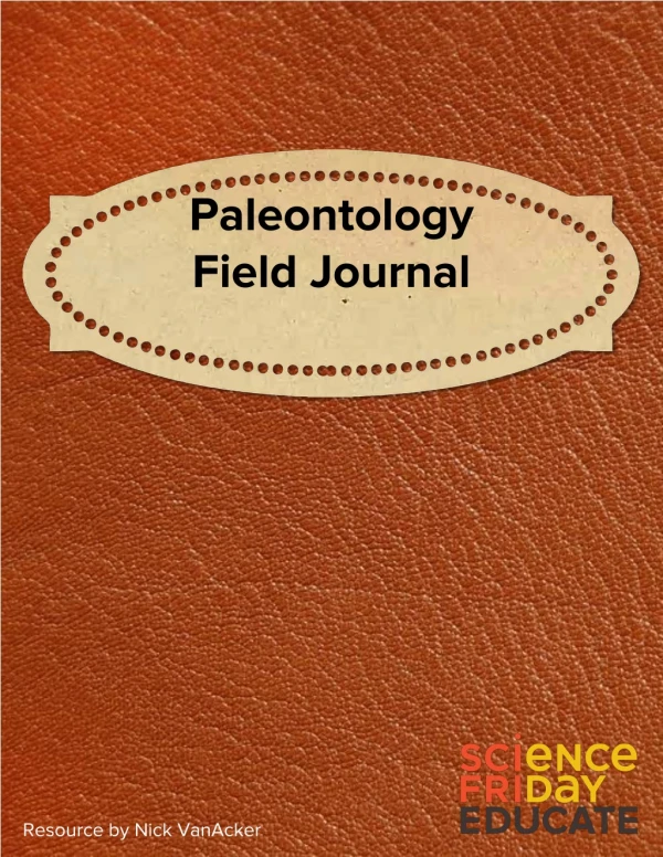 Paleontology Field Journal