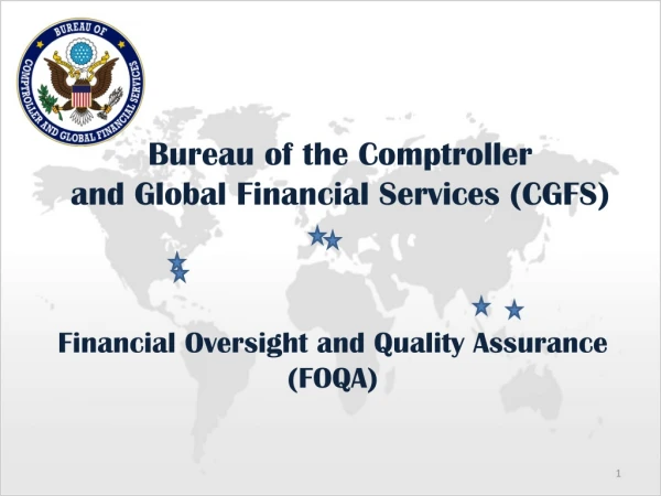 Bureau of the Comptroller and Global Financial Services (CGFS)