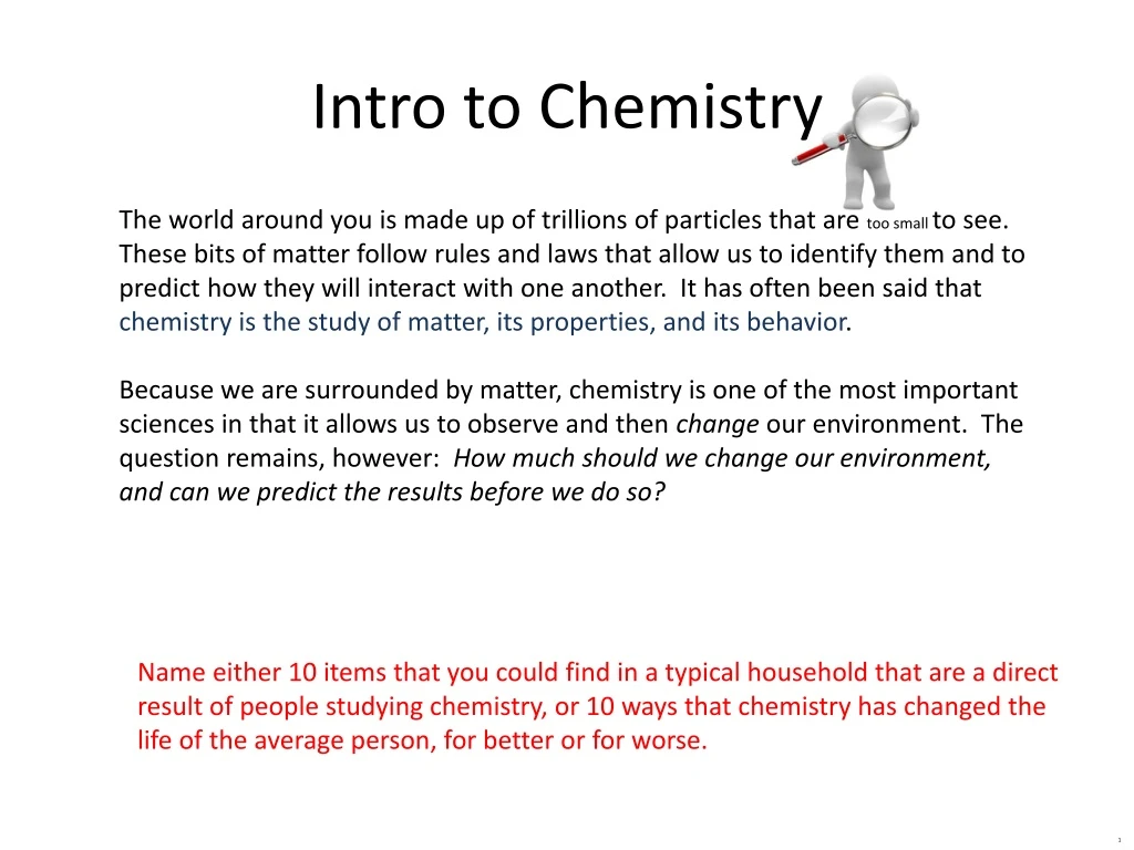 intro to chemistry