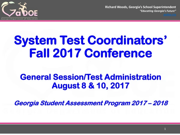 2017 Fall Assessment Conference Sessions