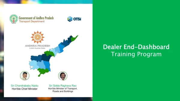 Dealer End-Dashboard Training Program