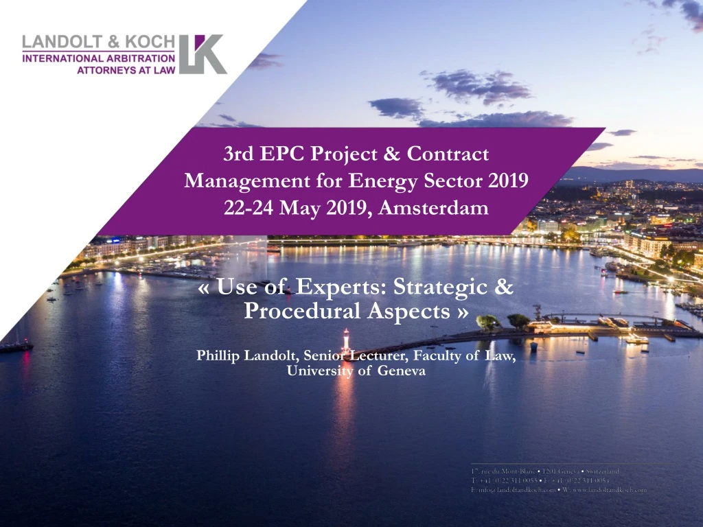 3rd epc project contract management for energy