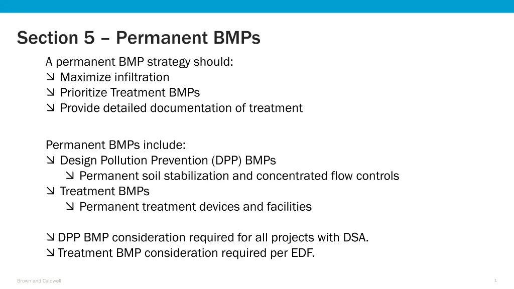 section 5 permanent bmps