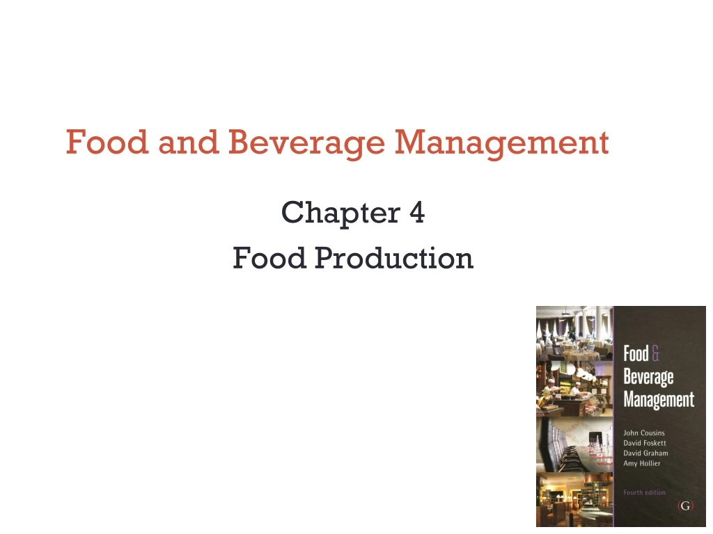 food and beverage management