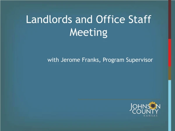 Landlords and Office Staff Meeting