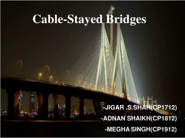 Cable-Stayed Bridges
