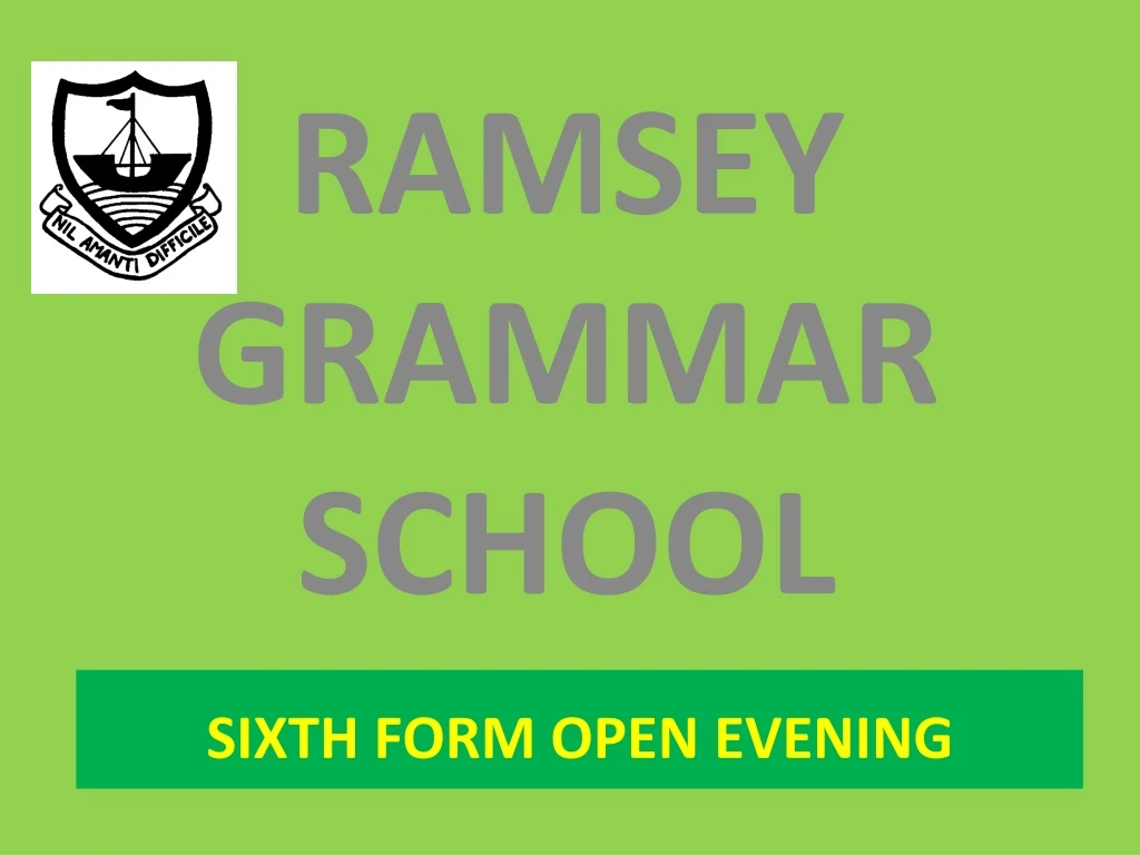 sixth form open evening