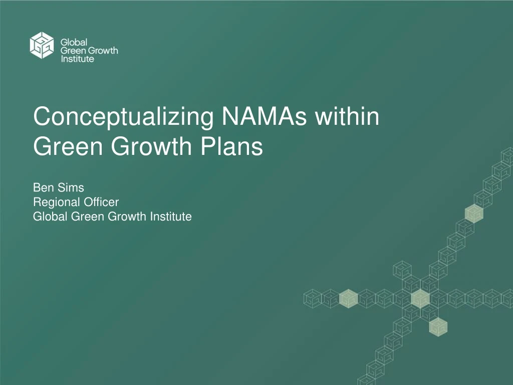 conceptualizing namas within green growth plans