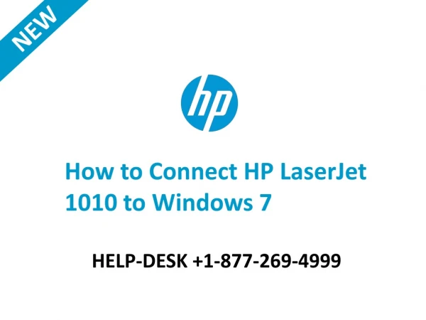 How To Connect HP LaseJet 1010 To Windows 7?
