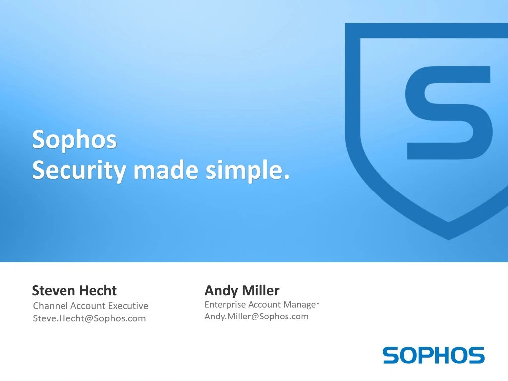 sophos security made simple