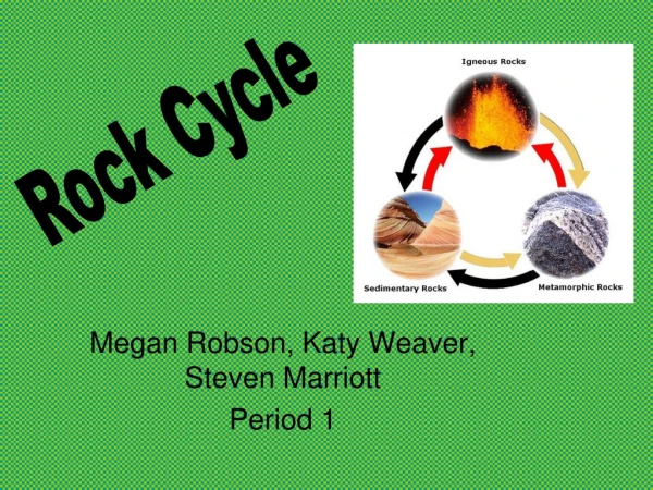 Megan Robson, Katy Weaver, Steven Marriott Period 1