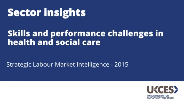 Strategic Labour Market Intelligence - 2015
