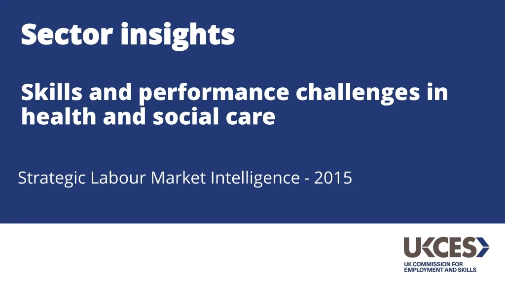 strategic labour market intelligence 2015