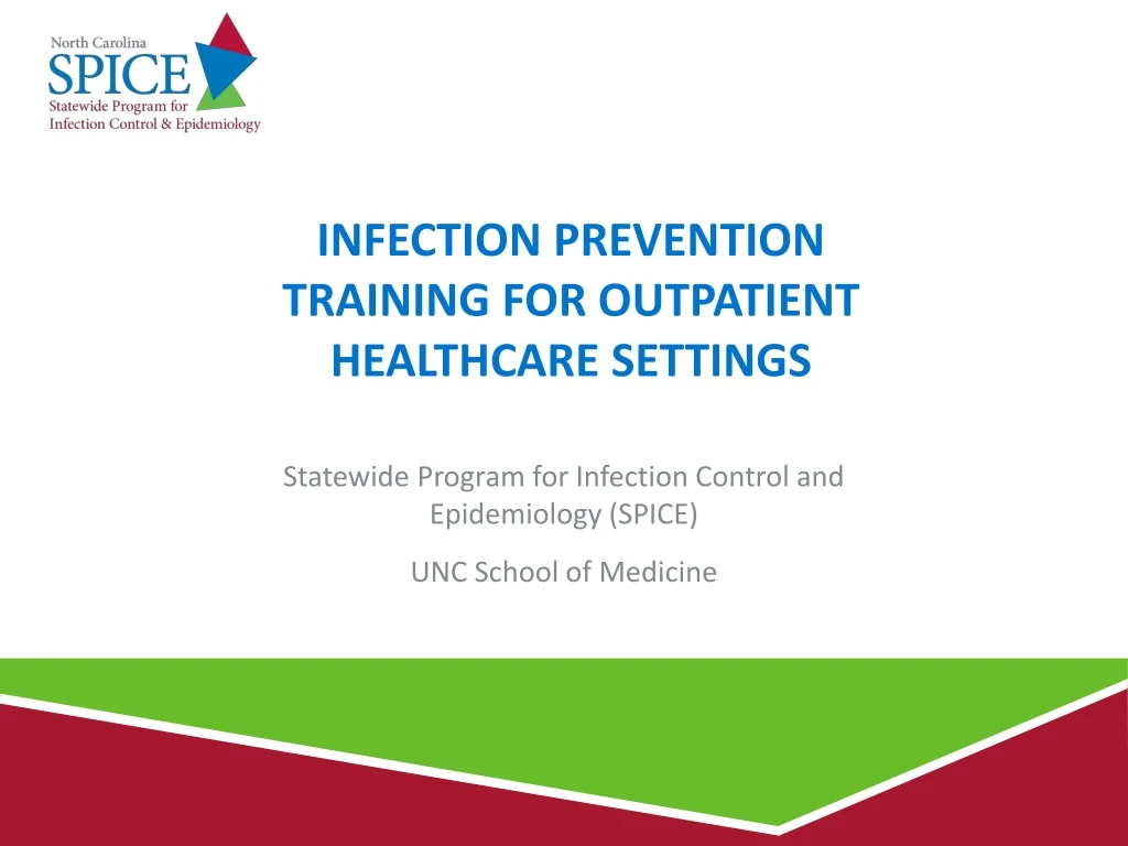 infection prevention training for outpatient healthcare settings