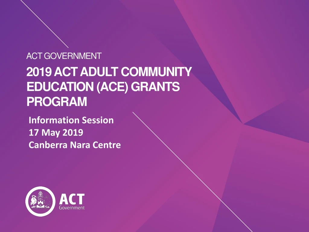 2019 act adult community education ace grants program