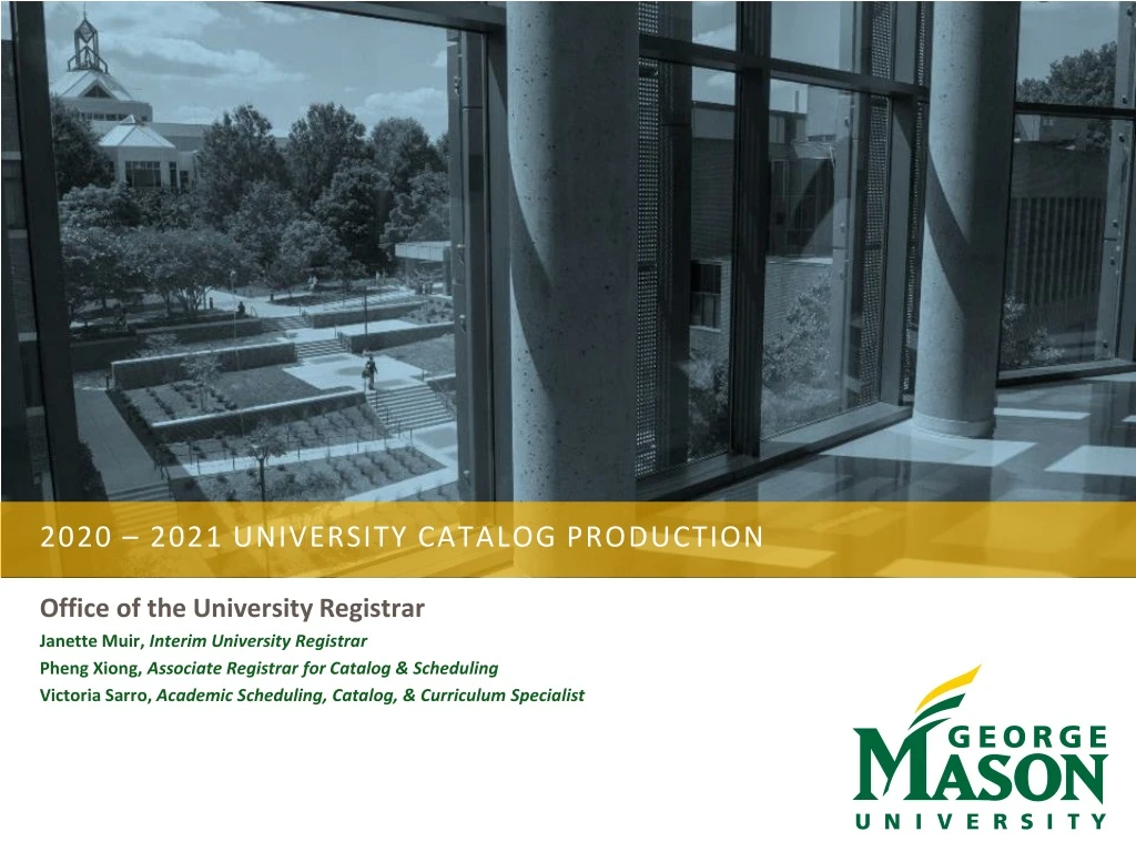 2020 2021 university catalog production