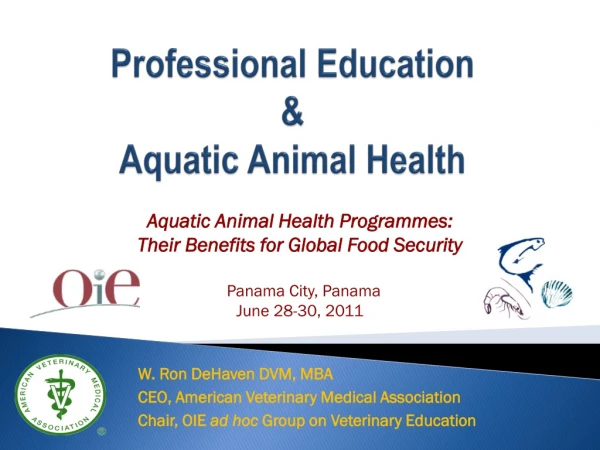 Professional Education &amp; Aquatic Animal Health