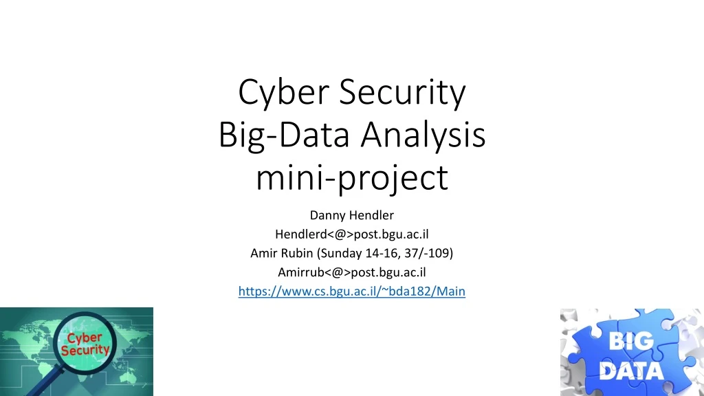 cyber security big data analysis mini project