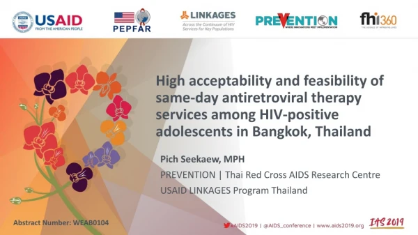 Pich Seekaew, MPH PREVENTION | Thai Red Cross AIDS Research Centre USAID LINKAGES Program Thailand