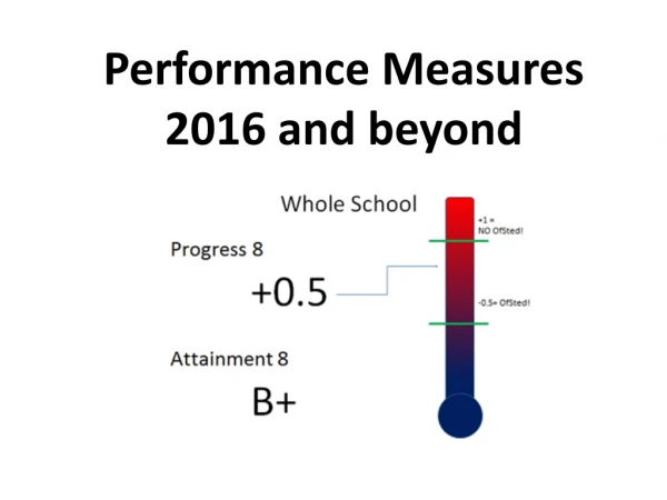 Performance Measures 2016 and beyond