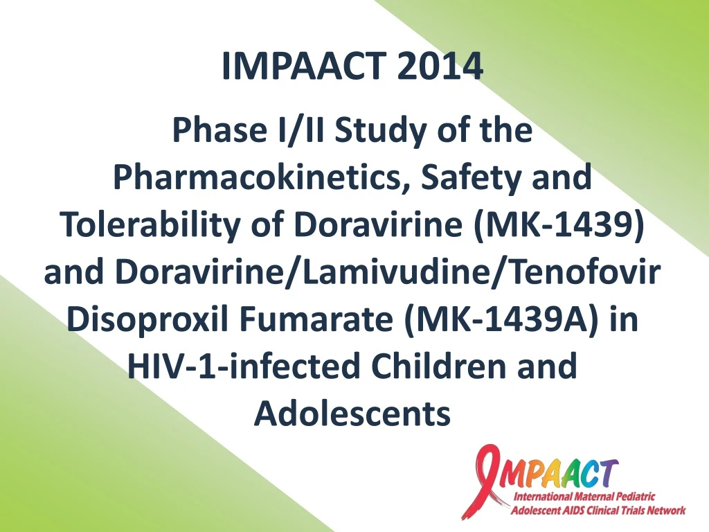 impaact 2014 phase i ii study